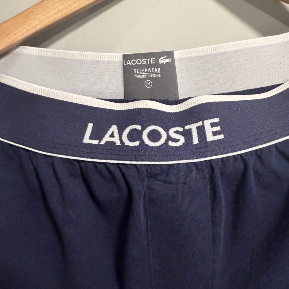 Lacoste Dark Blue Sleepwear with White Trim
